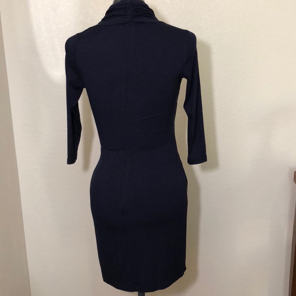 ⚡️SALE⚡️ Karen Kane Dark Blue Dress - Picture 2 of 5